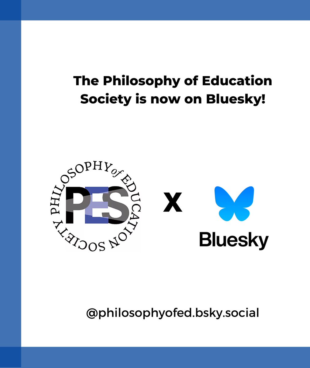 We took the plunge! Now, in addition to Facebook, X, and YouTube, you can find us on Bluesky. Let's connect! philosophyofed.bsky.social.