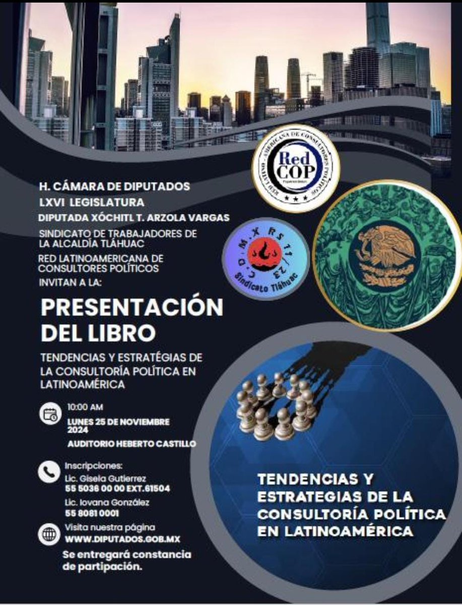 redcoplatam's tweet image. Presentación del libro "Tendencias y estrategias de la consultoría política en Latinoamérica"  #RedCopLatam