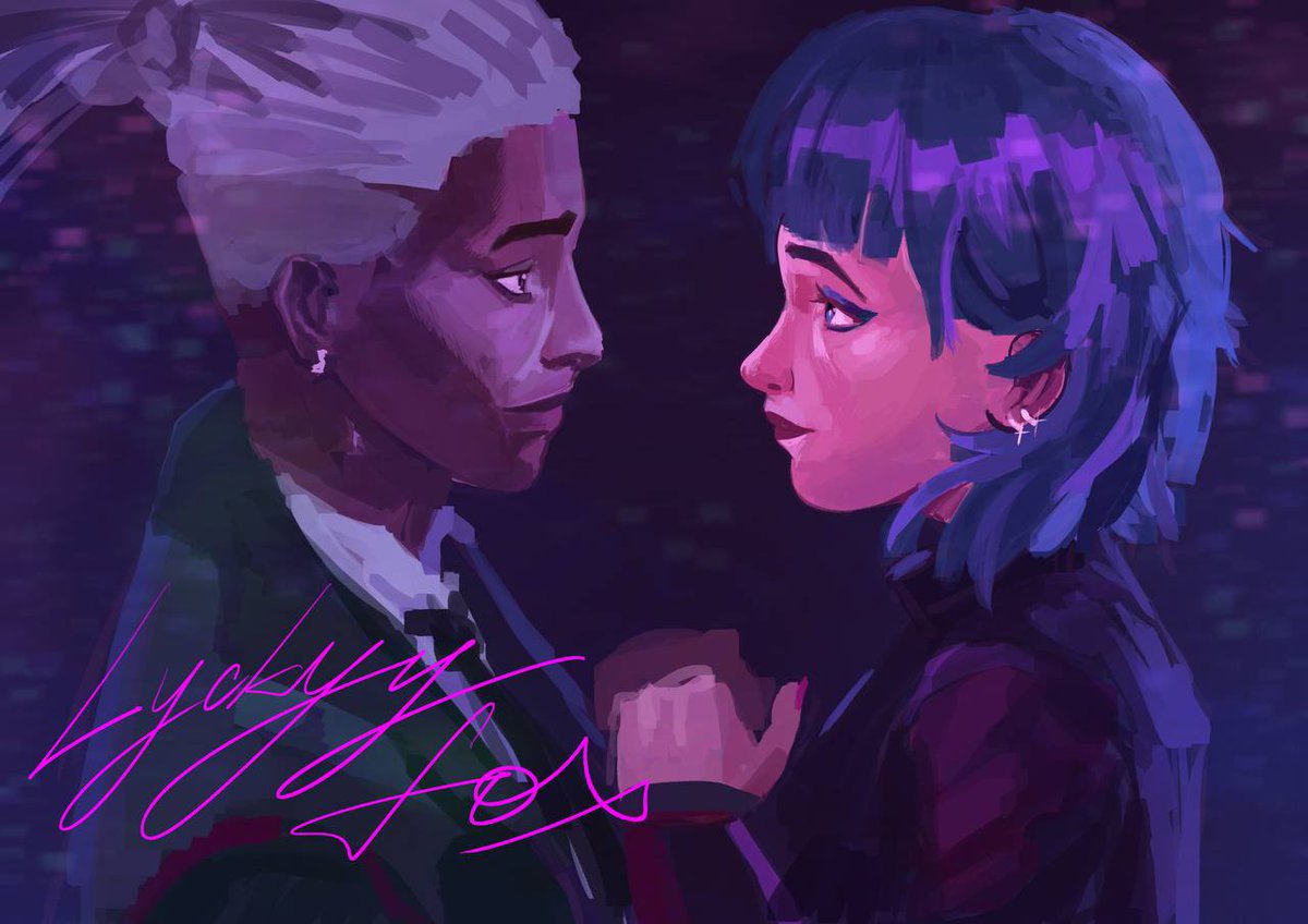luckyyFox's tweet photo. My beloved couple 💜
#Arcane #ArcaneSeason2 #powder 
#powderarcane #ekkojinx #Ekko https://t.co/OtnzBRhhJ1