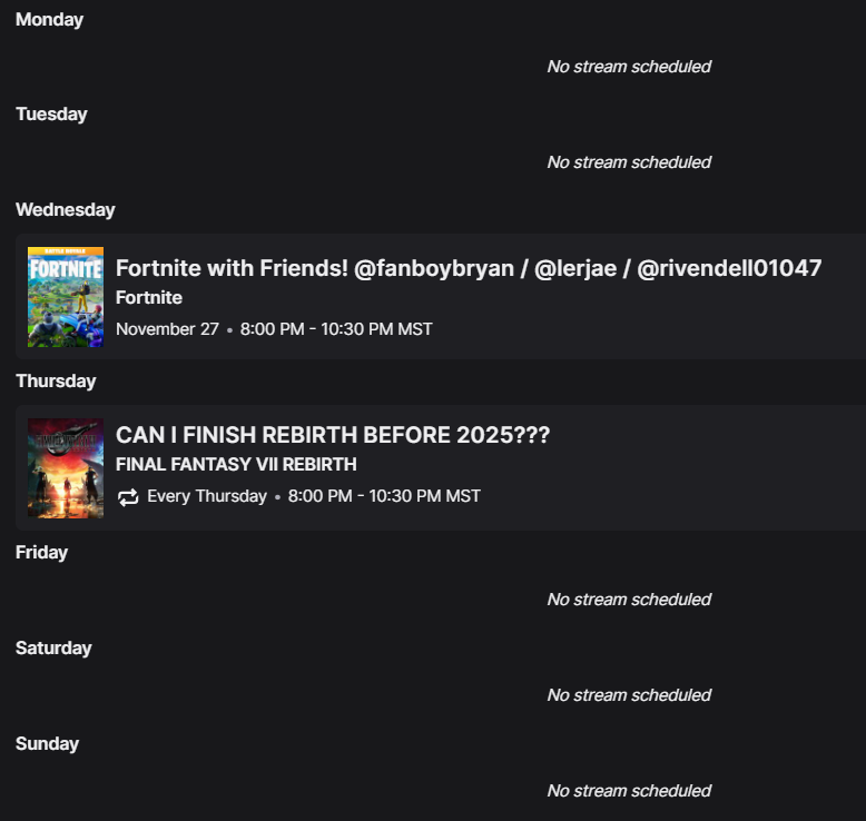 Let's fucking GET IT THIS WEEK, DUDE:

twitch . tv / GRIDDLYBEAR
Wed/Thu @ 10pm ET