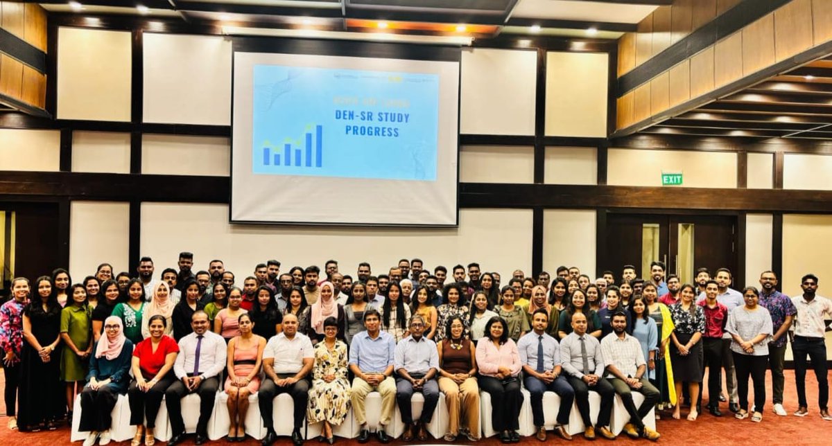 AEGIS (@aegisprogram) on Twitter photo Last week, the entire Sri Lanka cRCT study team gathered to celebrate the progress and discuss the future for the trial. We are fortunate to have such a strong team implementing study activities.
<a href="/RemediumOne/">RemediumOne</a> <a href="/DengueUnit/">National Dengue Control Unit</a> Last week, the entire Sri Lanka cRCT study team gathered to celebrate the progress and discuss the future for the trial. We are fortunate to have such a strong team implementing study activities.
<a href="/RemediumOne/">RemediumOne</a> <a href="/DengueUnit/">National Dengue Control Unit</a>
