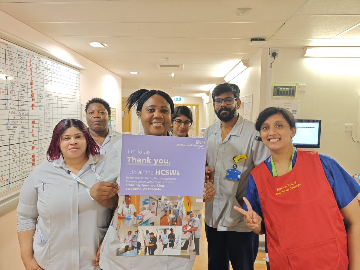 Happy Healthcare Support Workers Day to all those working for <a href="/LG_NHS/">Lewisham and Greenwich NHS Trust</a> and a huge thank you for everything you do to support our patients and offer them exceptional care. 

Our Chief Nurse, <a href="/louise_crosby/">Louise crosby</a> , has a message of thanks to all our HCSWs.  youtu.be/goVsVTPa08Y?si…