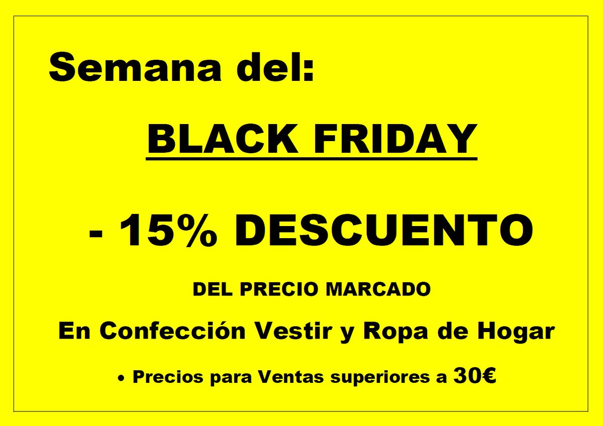 punthogar's tweet photo. 🖤♥️🖤Semana BLACK FRIDAY 24  🖤♥️🖤 ✅ Tienda Web: del 22 Noviembre al 1 Diciembre. ✅ Tiendas de Lorca del 25 al 30 Noviembre.... -15% DESCUENTO. + info 👉 ttps://www.punthogar.es/
#punthogar #lorca #blackfriday2024 #blackfriday #blackfridayshopping #descuentos #rebajas https://t.co/C2ykByyErp