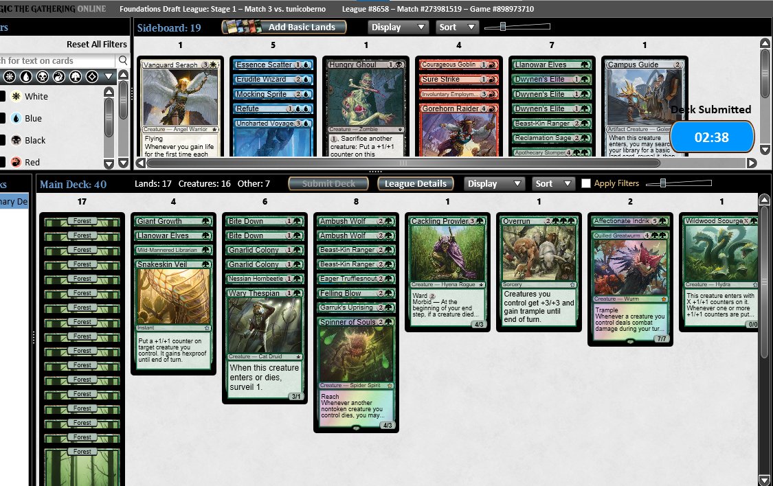 5th Trophy, first time mono Green, Round 1: 7 minutes. Round 3: 8 minutes... Stompy speed run.