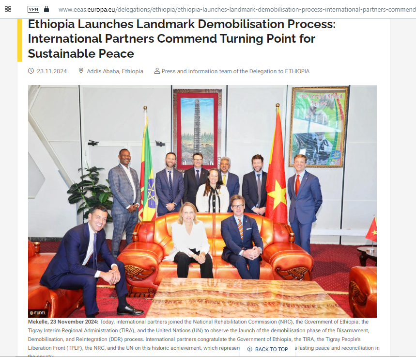 Romha12's tweet photo. The DDR is linked to a security concern for #Tigray|ans who had experienced a genocide war. A lasting peace requires transparent &amp; credible guarantees that the requirements of the CoHA are respected.
#Justice4Tigray‼️
@JosepBorrellF @DavidAltonHL @SecBlinken @USAmbUN @EUCouncil https://t.co/pHWDnCfNYn