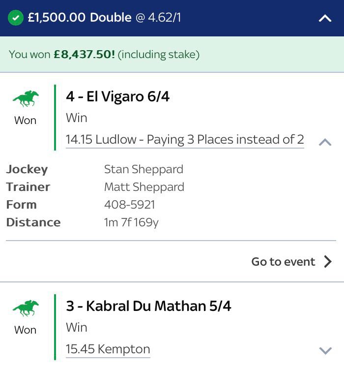 Scottytipss's tweet photo. Today’s results 3/3 the runs continues! 💰

Join us here for more tips 👇🏽

https://t.co/0le3nVddwF https://t.co/1Wsqgnqowp