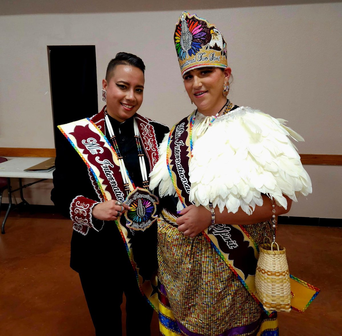 Ahyoka, a Cherokee citizen who works in our Language Department, recently traveled to the International Two-Spirit Gathering to compete in the 2024 Mr. and Miss International #TwoSpirit Ambassador Pageant and brought the crown home to the Cherokee Nation Reservation! 👑✨