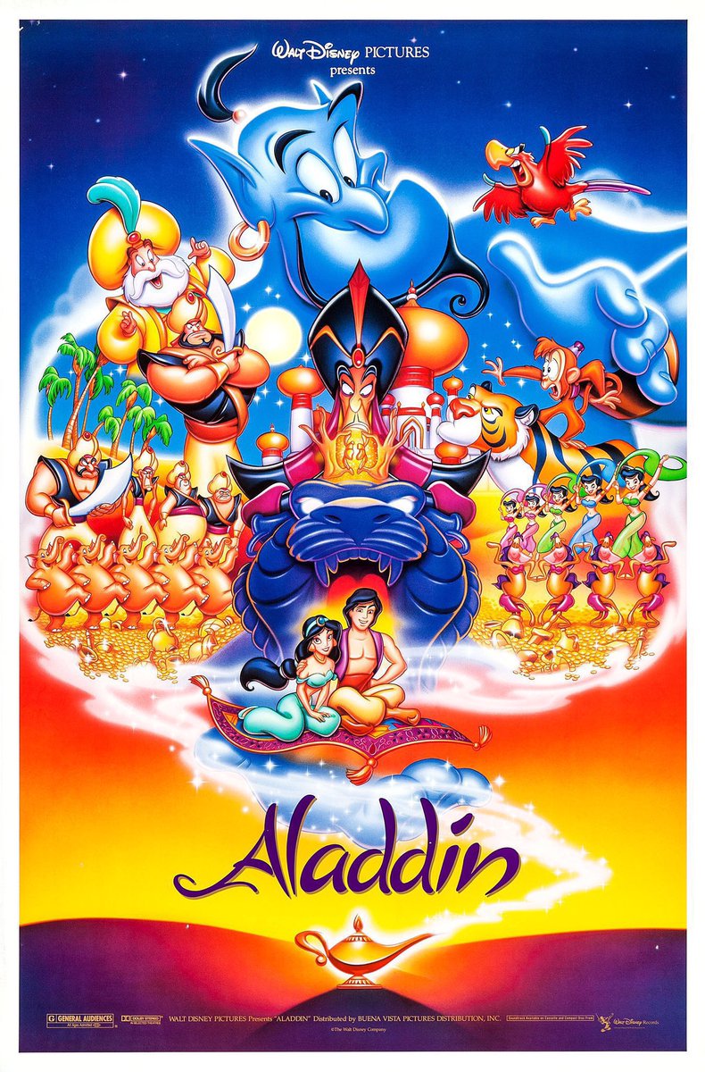 FilmNewsNos's tweet photo. 🎬MOVIE HISTORY: 32 years ago today, November 25, 1992, the movie ‘Aladdin’ opened in theaters!
#ScottWeinger #RobinWilliams #LindaLarkin #BradKane @MsLeaSalonga #JonathanFreeman #GilbertGottfried #DouglasSeale #FrankWelker #JimCummings #Aladdin @Disney #JohnMusker #RonClements https://t.co/X8HSPU6zgG