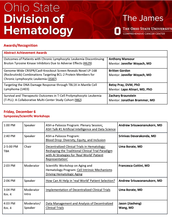 Ohio State Hematology tweet media