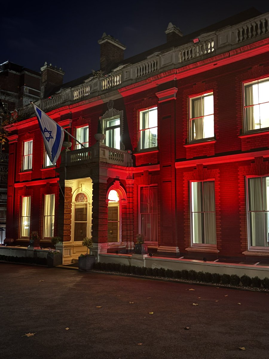 13 Israeli women are still held hostage in Gaza:

🎗️ Liri 🎗️ Agam 🎗️ Daniela 🎗️ Karina 🎗️ Naama🎗️ Romi 🎗️ Emily 
🎗️ Arbel 🎗️ Doron 🎗️ Shiri
🎗️ Inbar 🎗️ Judith 🎗️ Ofra

Tonight, our embassy glows orange for #OrangeTheWorld—a call to end violence against women. 416 days is too