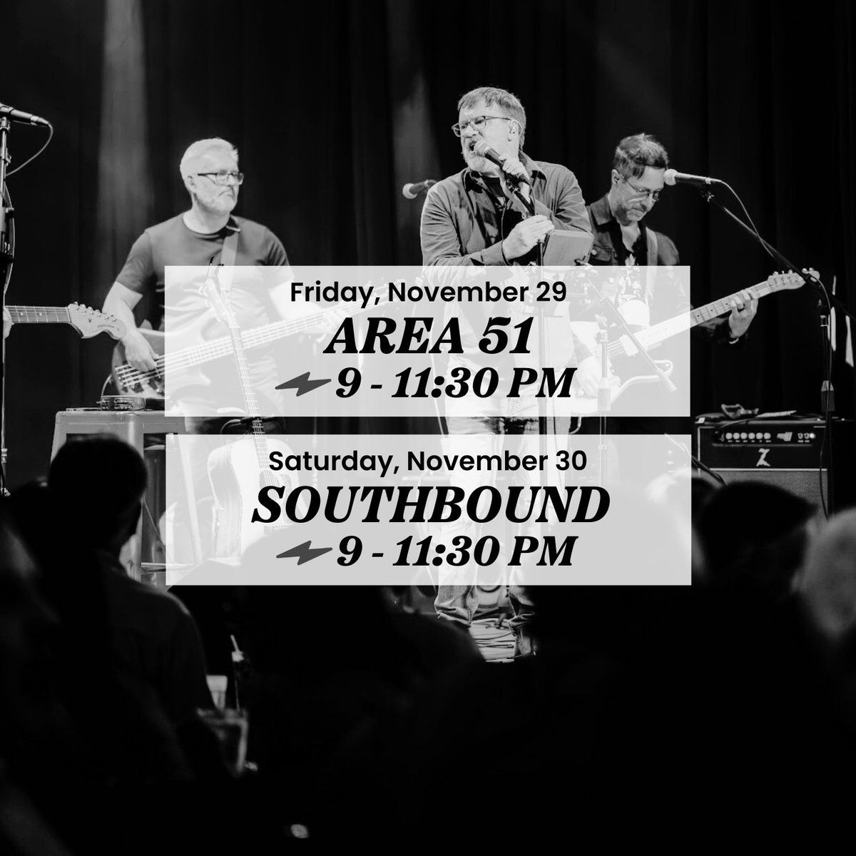 nashoba_live's tweet photo. Join us this Friday &amp; Saturday for live music and wrap up your Thanksgiving week with a bang! 🎶🦃🎉 https://t.co/LYwTKgj6Qh