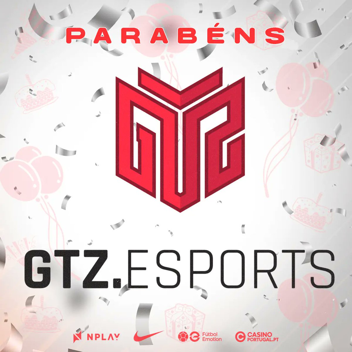 E os <a href="/GTZEsports/">GTZ Esports</a>  estão de parabéns 👏

Mais um ano, mais um aniversário e uma mão cheia de conquistas 🙌

Agradecimentos a todos os nossos fãs, atletas, membros de Staff, parceiros e sponsors por todo o trabalho e dedicação para com o clube, o que elevou não só a marca “GTZ