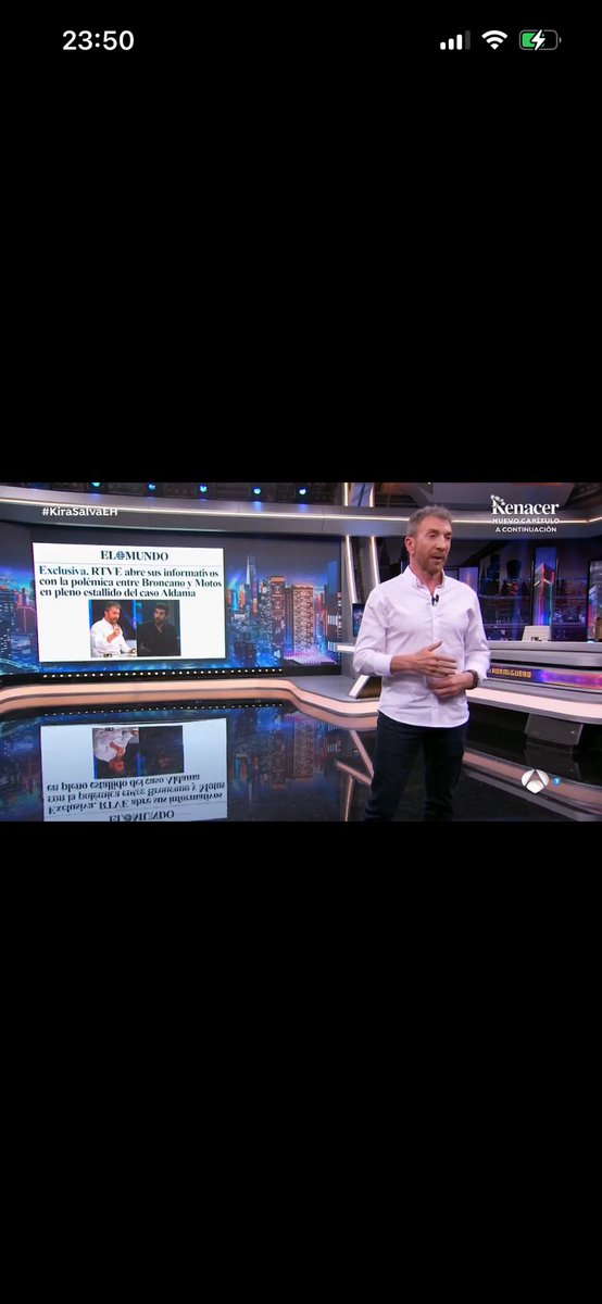 #pablomotos este titular de El Mundo fue corregido . Ningún telediario abrió sus informativos con esa polémica. Es mentira. Y fácilmente comprobable . #LaRevuelta .