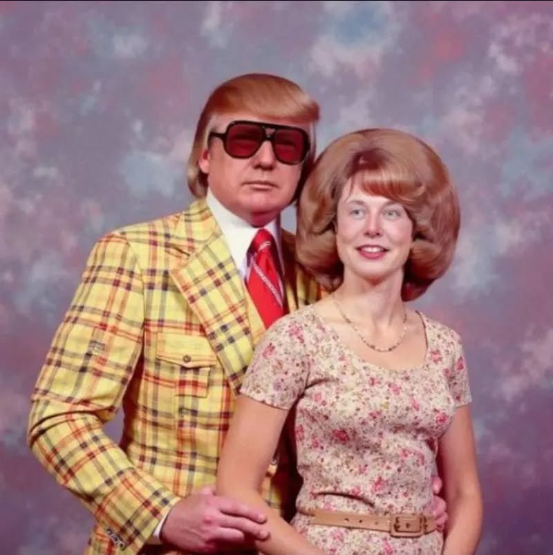 Our next first couple. Donnie and Elonia. 
May <a href="/elonmusk/">Elon Musk</a> and <a href="/realDonaldTrump/">Donald J. Trump</a>’s reign be excruciatingly brief. (Not sure who to credit for this gorgeous portrait.)