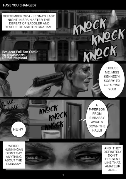 yasssarts's tweet photo. "Have you changed?" 🔫🔪🌿💎
Resident Evil Fan comic - gender bent AU
[posting the pages on this thread as I update]
pages 1-4 🧶
#REBHFUN #residentevilfanart #fancomic #AEON #Aeongenderbent #re4r https://t.co/IPSHaOIZ5j