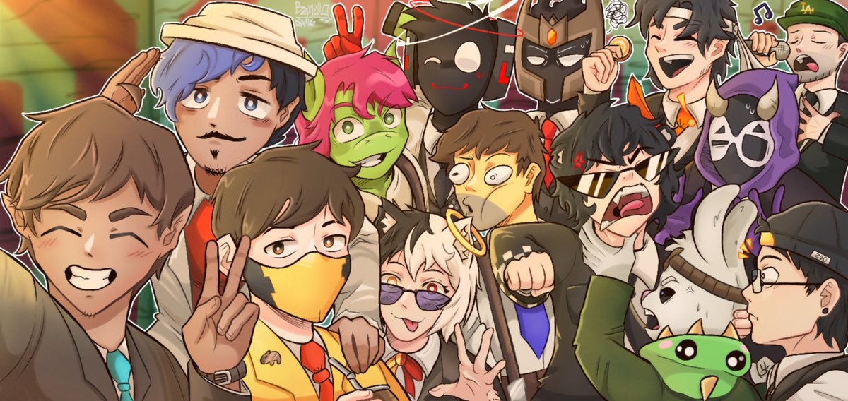 BenjaDraws_'s tweet image. Familia&lt;3^^
@EsVandal @SrAmilcar1 @Silithur @Serpias @CrisGreen95 @Shadoune666 @Pirutastic @SpreenDMC @Conterstine @diffrent_200 @SoyFarfadox @sapnap @bananirouxd @gonchobanzas #TeamMafia #dedsafiofanart 💞💞💞
