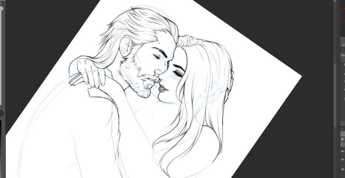Throwing a little WIP, because I am very excited about my first #Veilguard c0mmissi0n <3