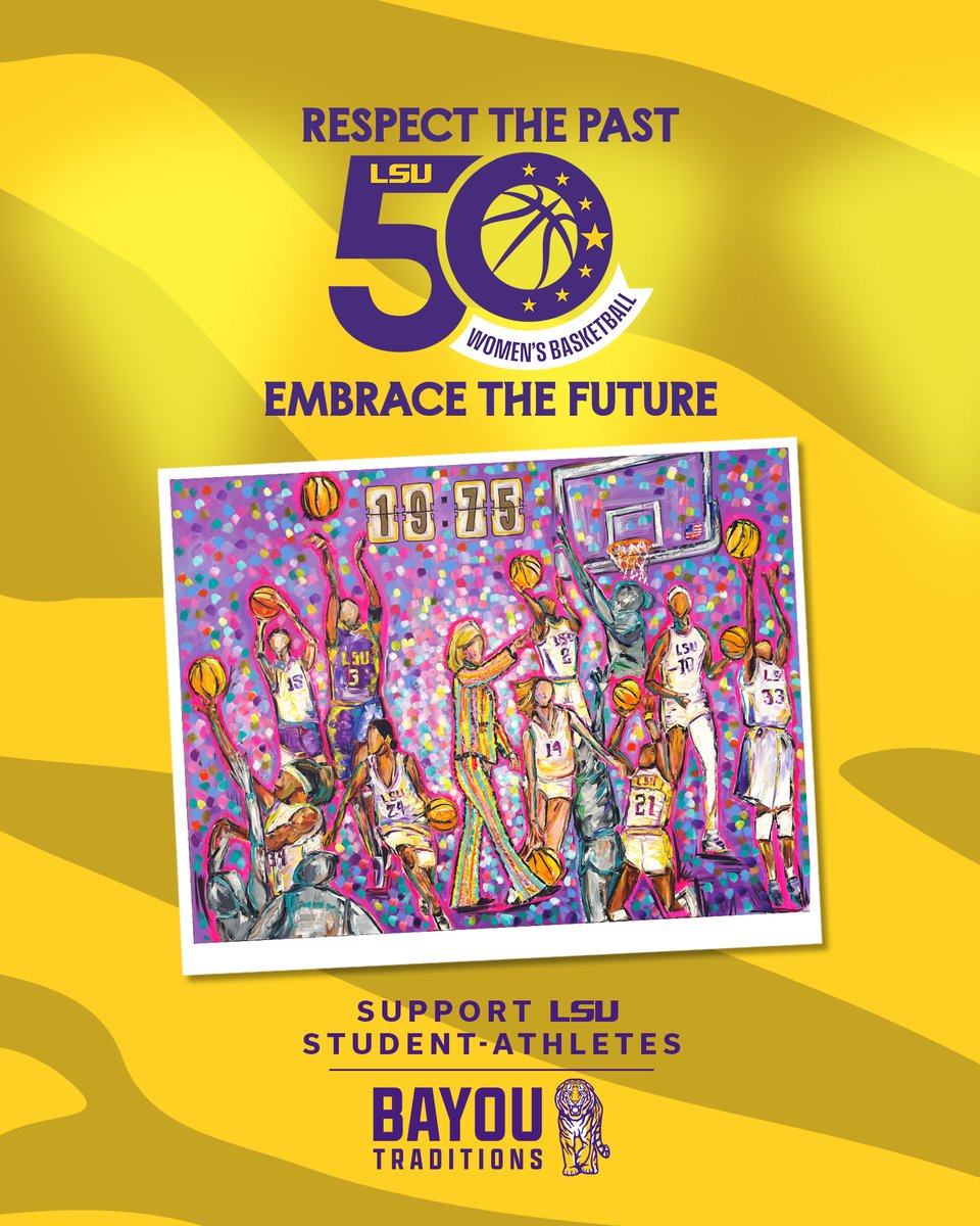 Respect The Past. Embrace the Future.

Celebrate 50 Years of LSU Women’s Basketball and support today: lsutaf.org/50YearsWBB