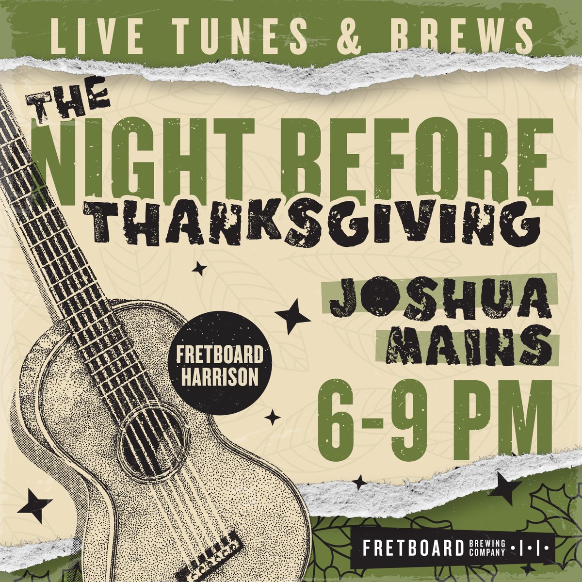 On Wednesday, let's kick off the holiday season with the biggest party night of the year! Join us as we celebrate at all three of our taprooms. 🎶💃 8PM All Free Shows! 

Harrison and Factory 52 Norwood will be open until midnight! 🕛