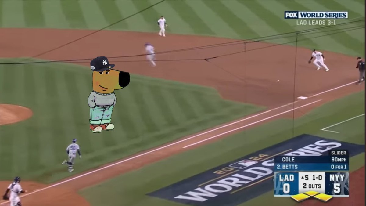 When all you have to do to get out of the inning is cover first but you’re just a chill guy who wants to see your 1st baseman make a play: