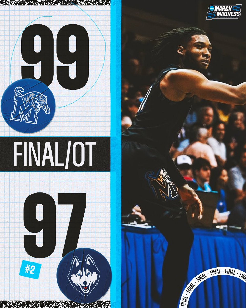 MEMPHIS STUNS NO. 2 UCONN IN OT 😱

The Tigers win the opening game of the Maui Invitational, handing the Huskies their first loss since February 20th 🐅