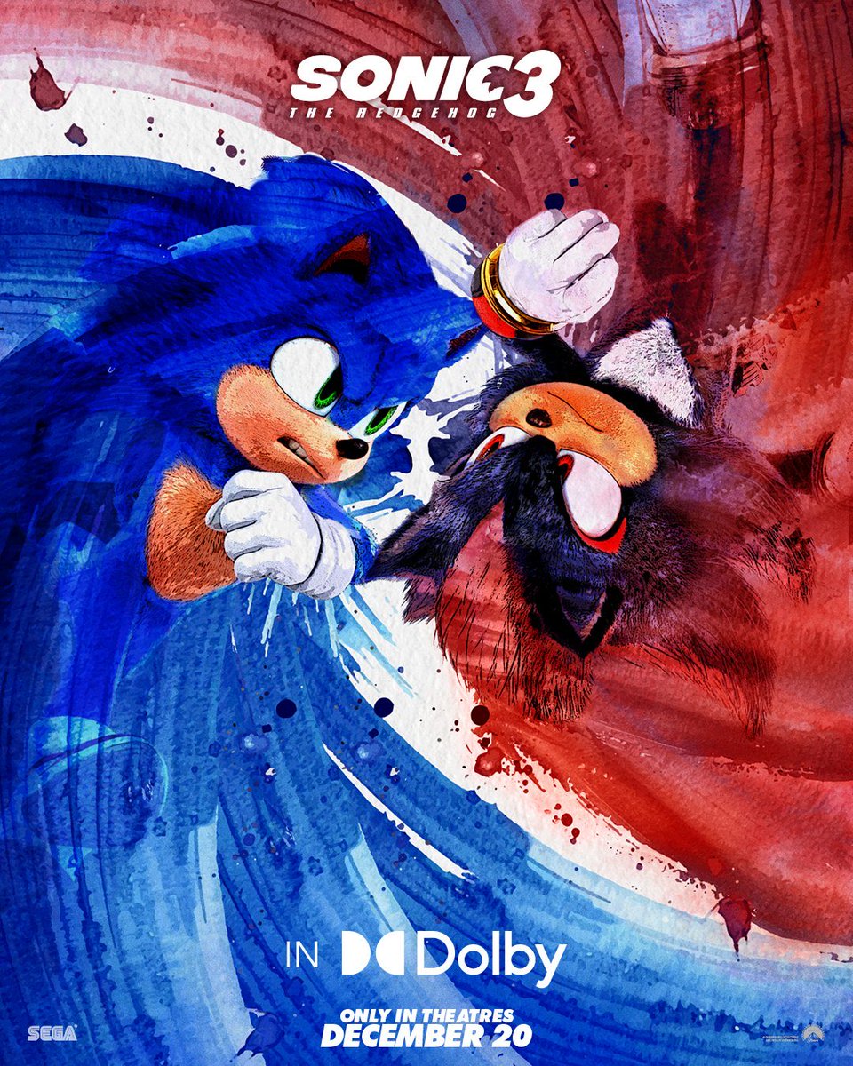 New poster for ‘SONIC 3.’

Releasing in theaters on December 20.