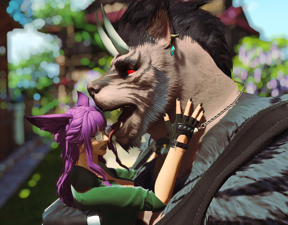 Kisses for a good boy gone wrong w/ @InuShivaRaiden