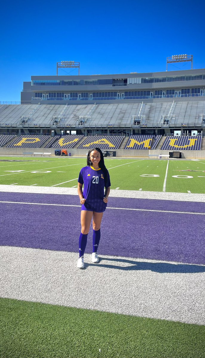 I am so incredibly excited to announce my verbal commitment to Prairie View A&amp;M University to play D1 soccer and continue my education. I am so blessed to be able to pursue this new opportunity at an HBCU and to be around the people that made me feel so welcome.Go Panthers!! 💜💛