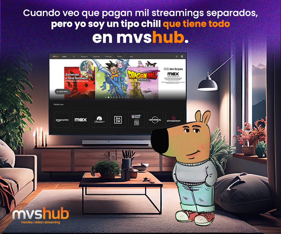 mvshub's tweet photo. Tú también pasa tu vida en modo chill con mvshub. Ten tus plataformas de streaming favoritas en un mismo lugar, con un único pago y una sola cuenta y contraseña.

#SíATodo #chillguy https://t.co/BQR9hkVyzG