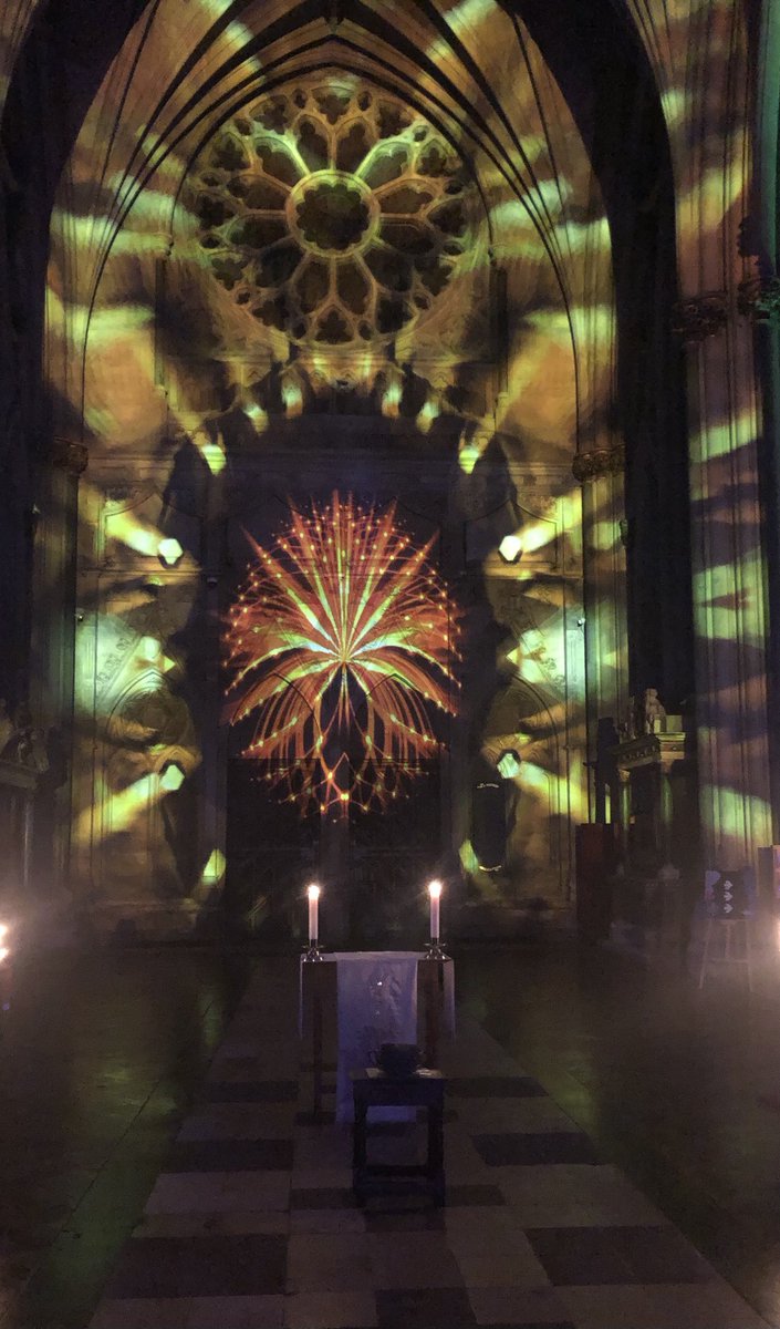 Totally inspired, refreshed and transported by #luxmuralis silent Eucharist ⁦<a href="/BristolCathedra/">Bristol Cathedral</a>⁩ tonight