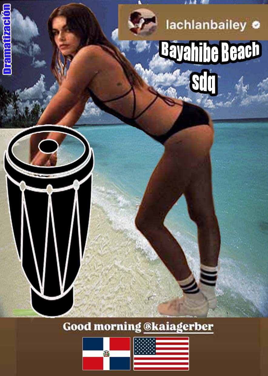 Kaia Gerber:Bayahibe Beach sdq