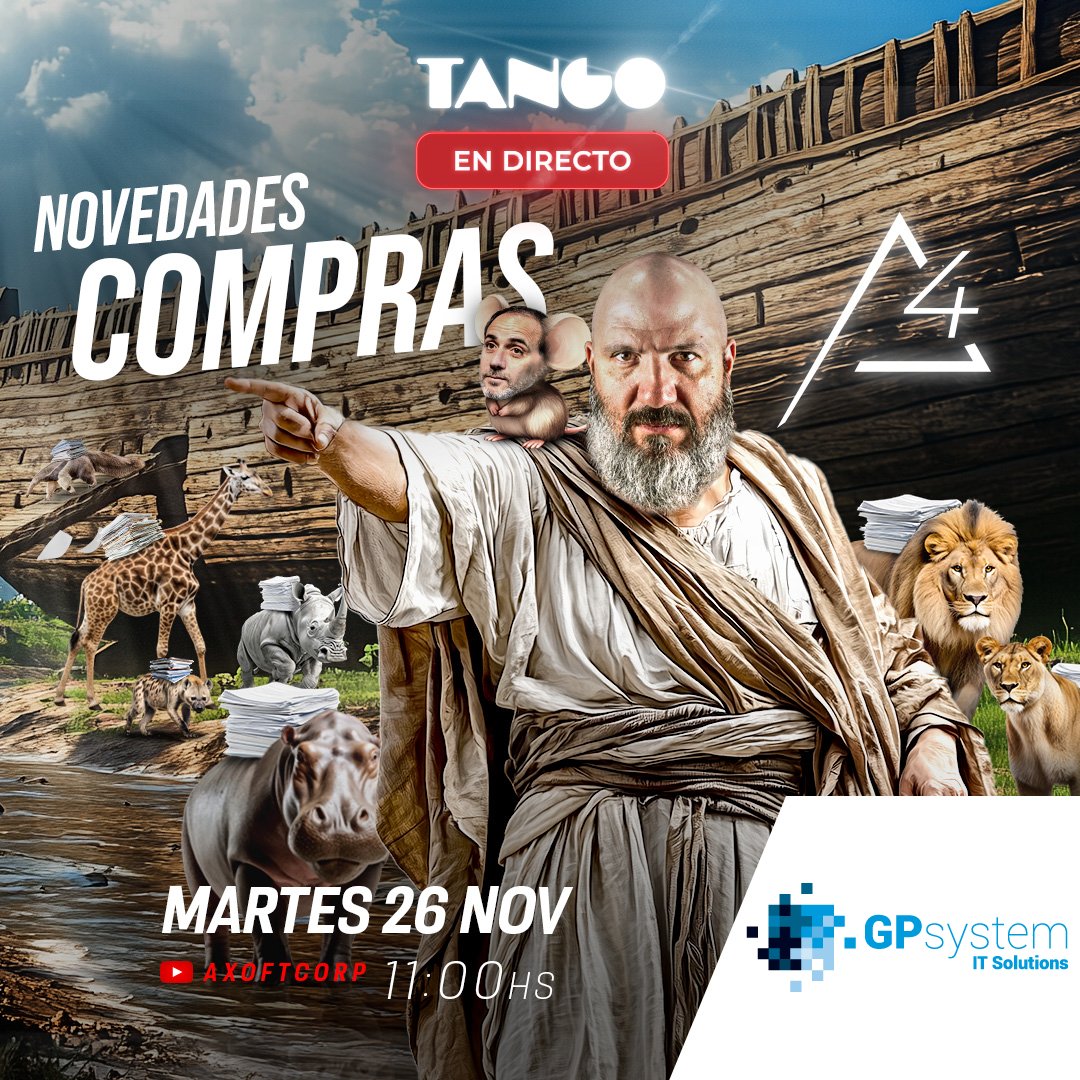 gpsystemit's tweet image. #TangoEnDirecto 👉 Mañana martes, a las 11hs, en el directo “Novedades en Compras Delta 4” veremos las mejoras incluidas en el módulo de compras, respecto a validaciones de fecha e importación de comprobantes desde &quot;Mis Comprobantes&quot; de ARCA.

🔴 YouTube: youtube.com/live/KdF32JBbC…