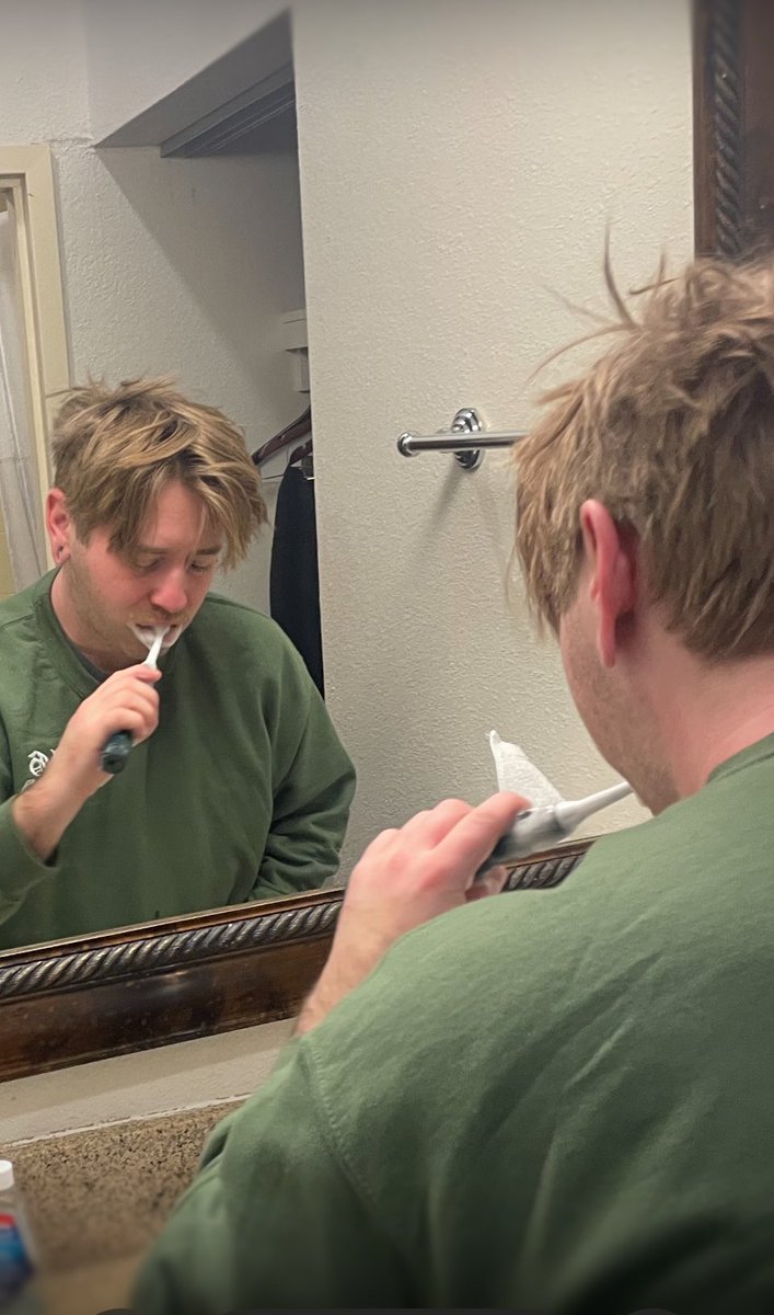 My teas gone cold, I’m wondering why I got out of bed at all. The morning rain clouds up my window, and I can’t see at all. And even if I could it’d all be grey, but your picture on my wall. It reminds me that it’s not so bad, it’s not so bad.