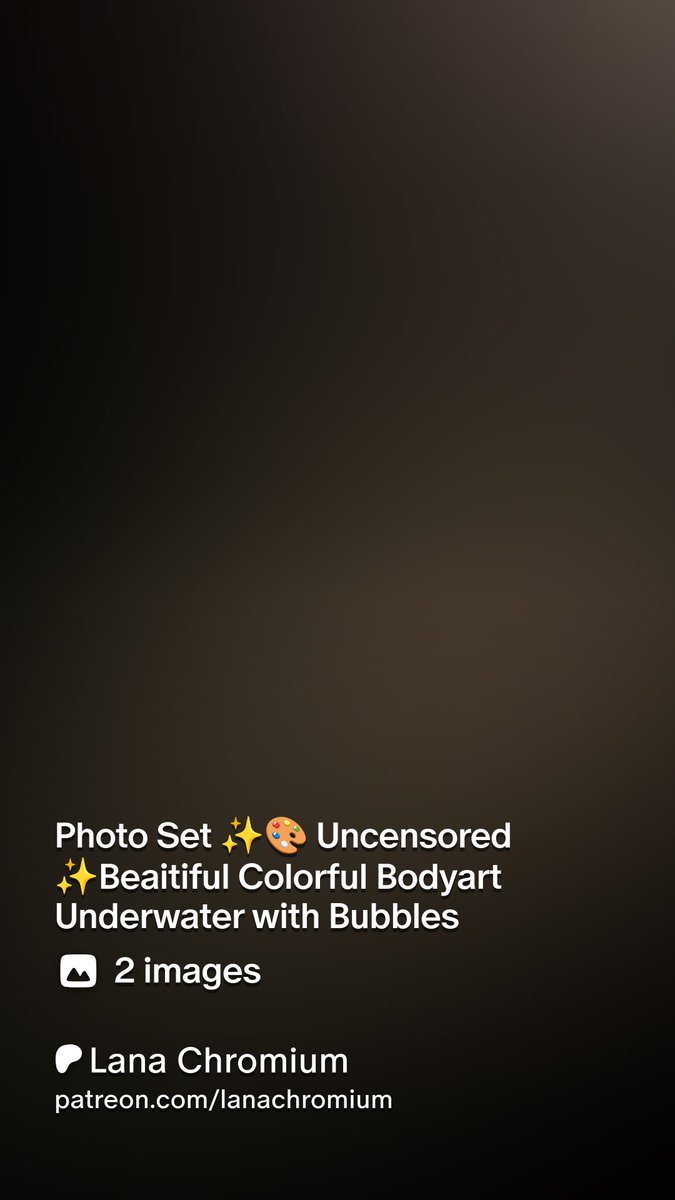 ✨️ Uncensored photo set featuring colorful underwater bodyart and dreamy bubbles  ✨️🎨 exclusive on Patreon for my subscribers! 🎨🌊

Join here for access:
patreon.com/posts/11671636…

#bodyart #underwaterphotography #patreon