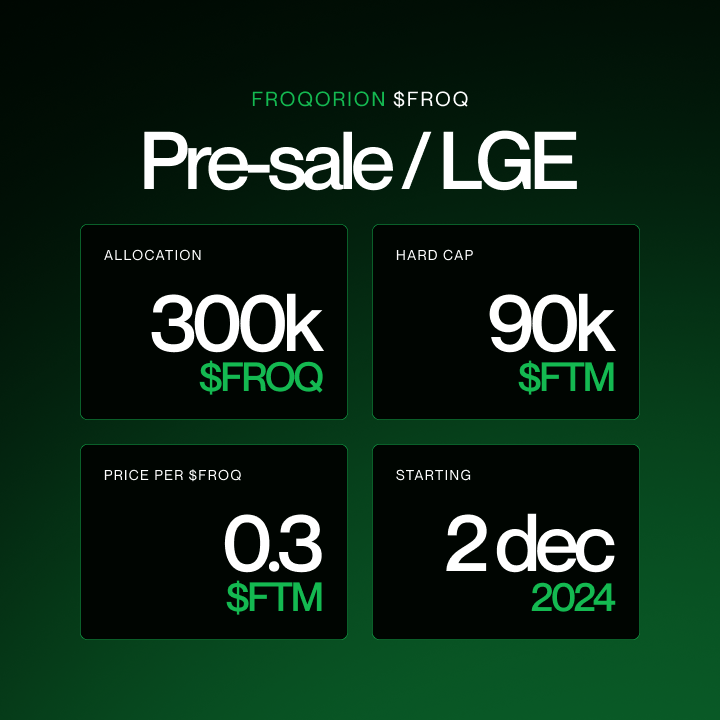 Froqorion's tweet photo. 🐸✨ 7 Days Until $FROQ Pre-Sale!

Get ready to be part of the next chapter of Froqorion! To celebrate, we’re giving away a Tinyfrog NFT—perfect for burning and earning $FROQ during the Burn-to-Mint event.

🎉 How to Enter:
✅ RT + Like this post
✅ Follow @Froqorion
✅ Join the Discord: https://t.co/ozkXWGVNJB
✅ Tag 3 frog-loving friends 🐸
📅 Pre-sale starts Dec 2, 2024. 

Telegram coming soon. Don’t miss it! 💫