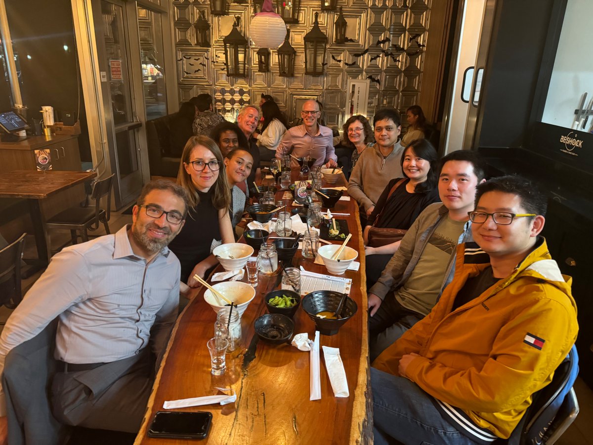 So thankful for my incredible lab staff, trainees, and matrix biology friends and collaborators. (and for delicious San Diego ramen, too) #ASMBeThankful <a href="/amsocmatbio/">ASMB</a>
