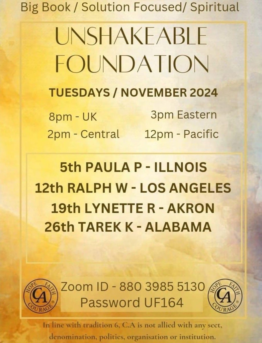 Cocaine Anonymous 🇬🇧 (@unofficialcauk) on Twitter photo 