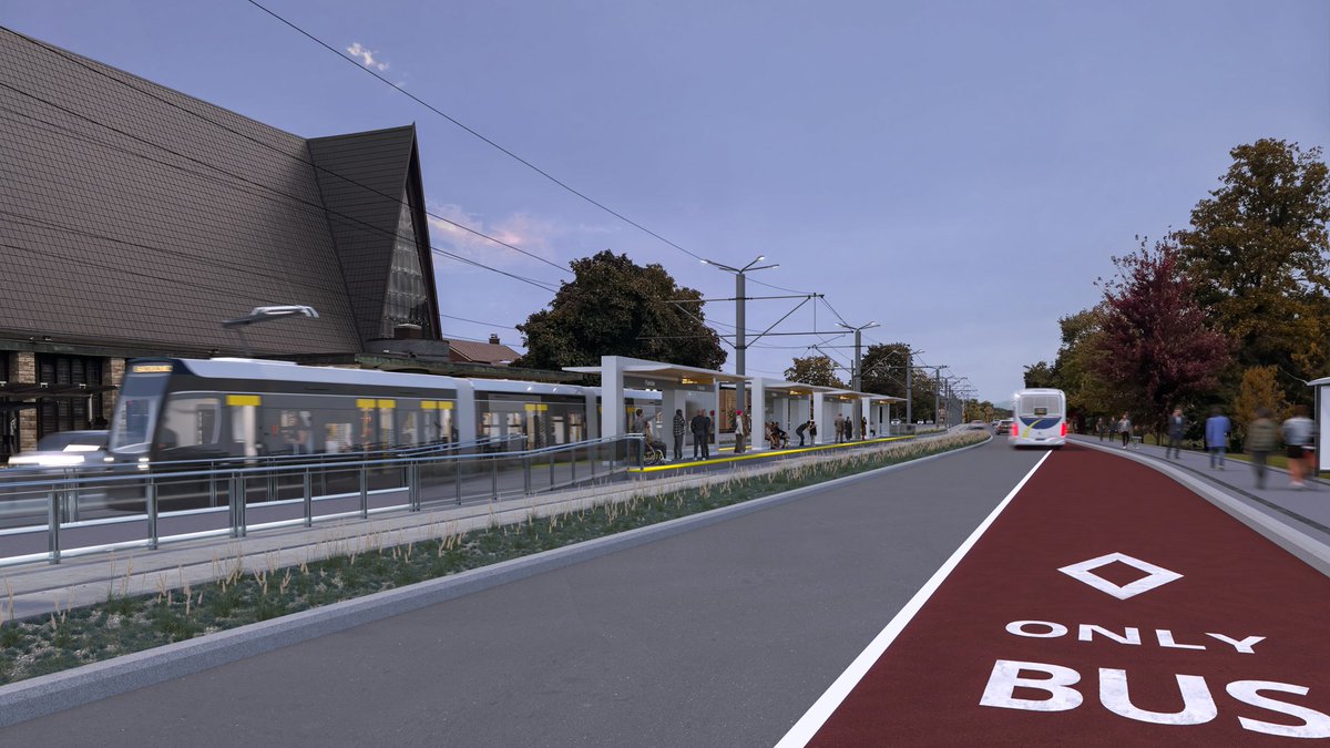 #Au cas où vous l'auriez manqué : Découvrez le futur arrêt Parkdale sur le TLR de Hamilton! L’arrêt sera à quelques pas du parc Parkdale, du Pat Quinn Arena et permettra des correspondances faciles avec les autobus du Hamilton Street Railway (HSR).