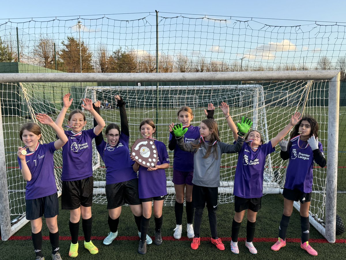 Well done Girls. So proud of you. Two years in a row ⚽️💜🎉🤩 thank you <a href="/EnfieldPETeam/">Enfield PE Team</a>