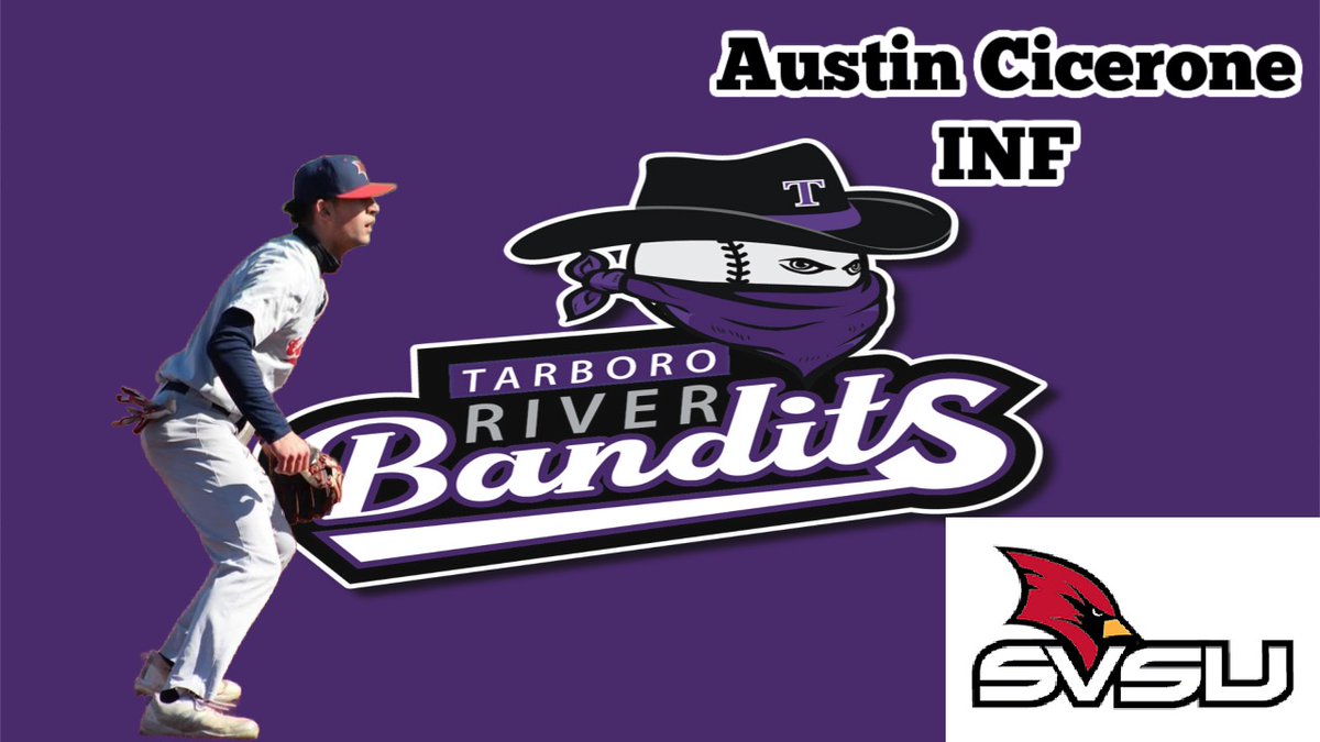 Tarboro River Bandits (@tarriverbandits) on Twitter photo It's another year of getting to know your River Bandits. Help us welcome these guys that will be on the 2025 roster and spending their summer in Tarboro! <a href="/austin_cicerone/">Austin Cicerone</a>
Player: Austin Cicerone INF
School: Saginaw Valley St University
Hometown: Troy MI
Height: 6'1
Weight: 190 It's another year of getting to know your River Bandits. Help us welcome these guys that will be on the 2025 roster and spending their summer in Tarboro! <a href="/austin_cicerone/">Austin Cicerone</a>
Player: Austin Cicerone INF
School: Saginaw Valley St University
Hometown: Troy MI
Height: 6'1
Weight: 190