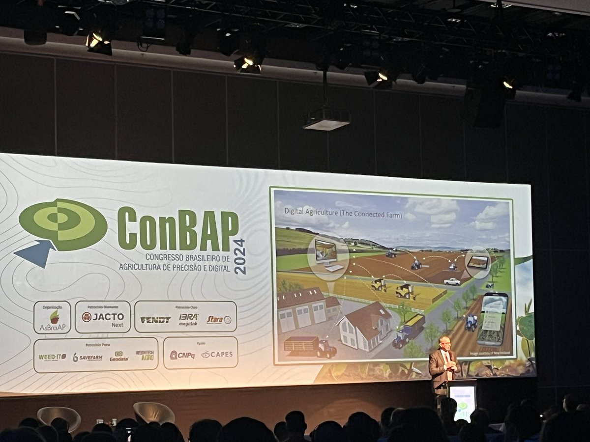 Leonardo M. Bastos (@leonitrogen) on Twitter photo Pedro Palatnik kicking off the 10th Brazilian Congress in Precision Agriculture (ConBAP) in Ribeirão Preto-SP, followed by past-president Marcos Ferraz with the history of the event, and key note speaker <a href="/fultojp/">John Fulton</a> talking about the future of precision ag. Fantastic! Pedro Palatnik kicking off the 10th Brazilian Congress in Precision Agriculture (ConBAP) in Ribeirão Preto-SP, followed by past-president Marcos Ferraz with the history of the event, and key note speaker <a href="/fultojp/">John Fulton</a> talking about the future of precision ag. Fantastic!