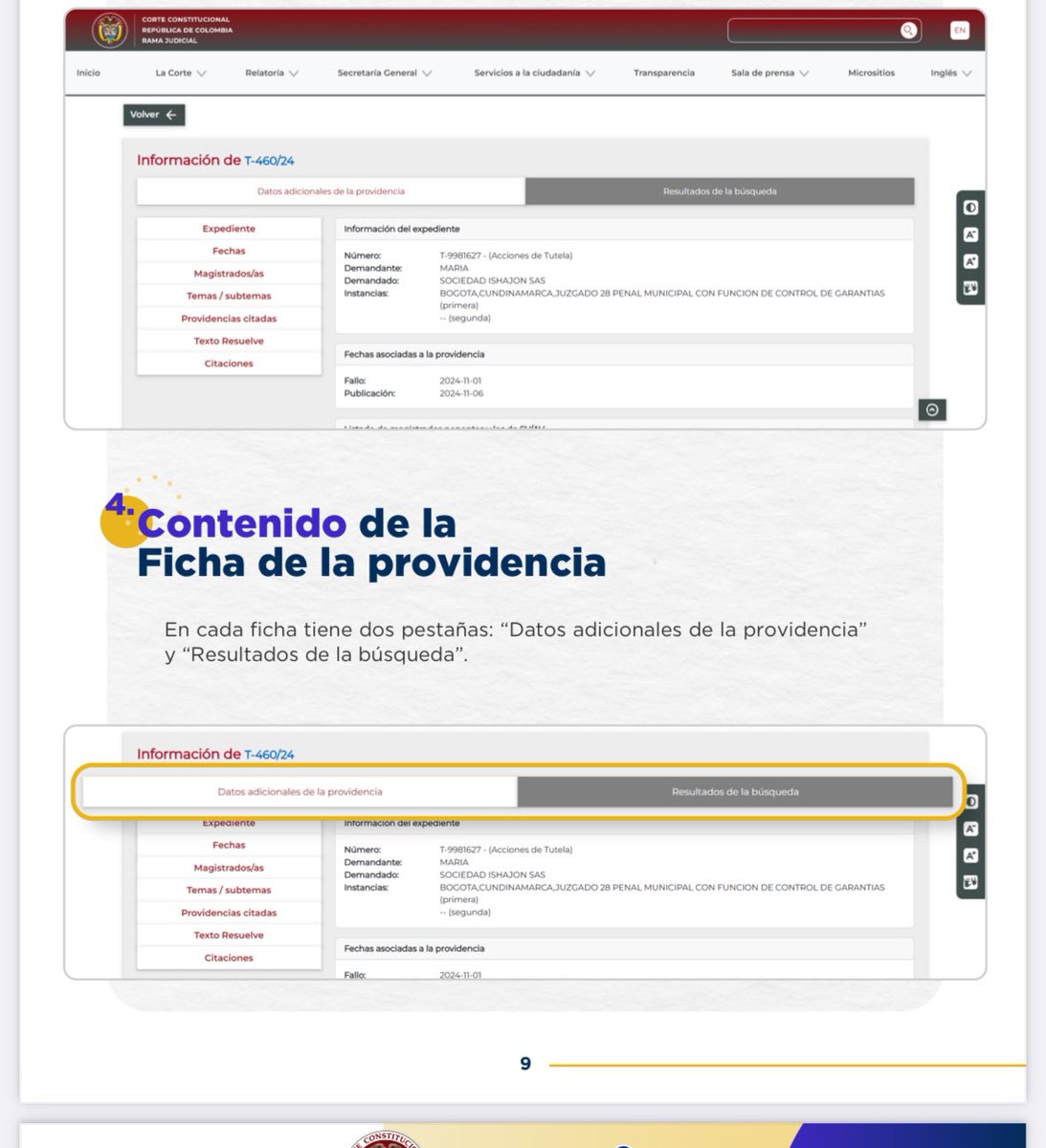 Ana María Ramos Serrano (@anaramosse1) on Twitter photo Nueva cara del buscador de sentencias de la <a href="/CConstitucional/">Corte Constitucional</a> con funcionalidades de inteligencia artificial para relacionar sentencias similares y citadas entre sí.
👩💻 Ingreso: corteconstitucional.gov.co/nuevarelatoria/
📝 Guía de uso: qa.corteconstitucional.gov.co/assets/relator… Nueva cara del buscador de sentencias de la <a href="/CConstitucional/">Corte Constitucional</a> con funcionalidades de inteligencia artificial para relacionar sentencias similares y citadas entre sí.
👩💻 Ingreso: corteconstitucional.gov.co/nuevarelatoria/
📝 Guía de uso: qa.corteconstitucional.gov.co/assets/relator…