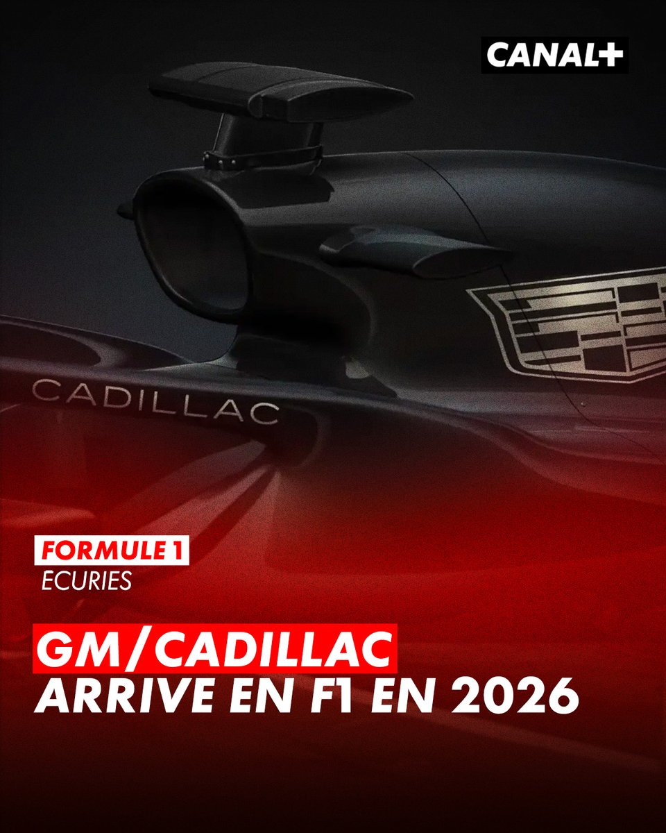 CanalplusF1's tweet photo. 🚨 LA F1 AURA UNE 11e ÉQUIPE EN 2026 !

Un accord de principe a été conclu pour que General Motors entre en F1 avec l'équipe GM/Cadillac en 2026 🔥

Qu'en pensez-vous ? #F1 https://t.co/AExuOC1pHg