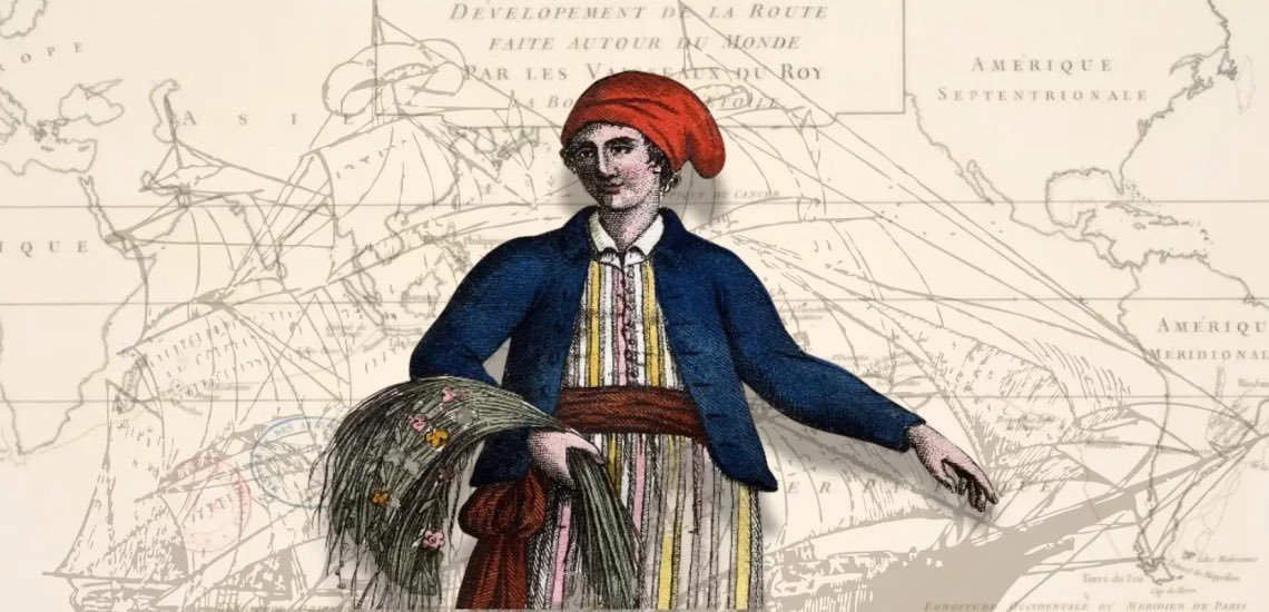 Avui #25N, Dia Internacional de l’Eliminació de la Violència Contra les Dones, com a justícia històrica i crida a seguir lluitant per la igualtat de gènere, reconeixem la vida de la botànica Jeanne Baret: primera dona en circumnavegar el món i catalogar més de 6.000 espècies.