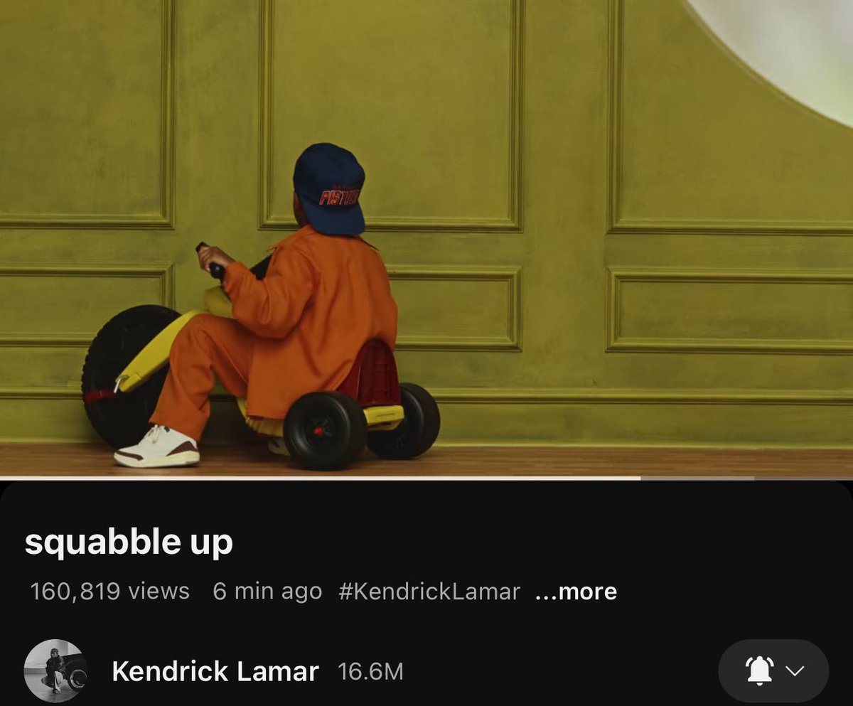 “Don’t hit him. 
He got kids with him, my apologies” 

<a href="/kendricklamar/">Kendrick Lamar</a> Menace II Society reference in Squabble Up video