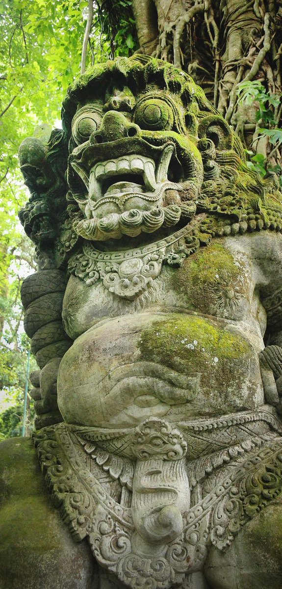 Untamedpath's tweet photo. "Guardians of the forest, carved in stone and time. #NaturePathway #AncientGuardians #MysticalStatues #Wildlife055" https://t.co/nPEy6S2ppW