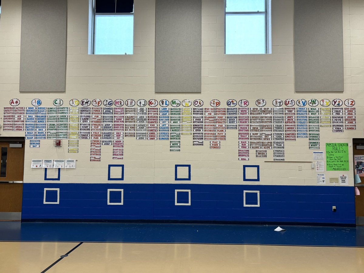 It is up!  The word wall is complete!  We are ready to enhance vocabulary learning, spelling, and word-sound correspondence. <a href="/BCSDKidder/">Kidder Elementary</a> <a href="/Kidder_PTG/">Kidder PTG</a> <a href="/BrunswickCSD/">BrunswickCitySchools</a>