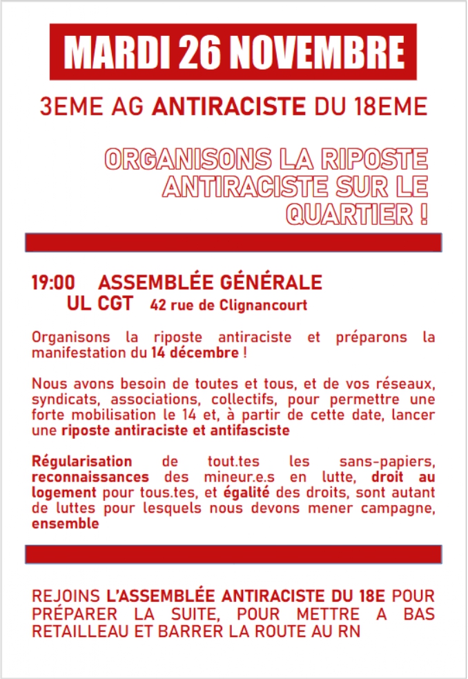 UPalestine_18's tweet photo. Pour les habitants du 18ème, c'est demain soir ! 🔻✊ https://t.co/0WlaqD2BhZ