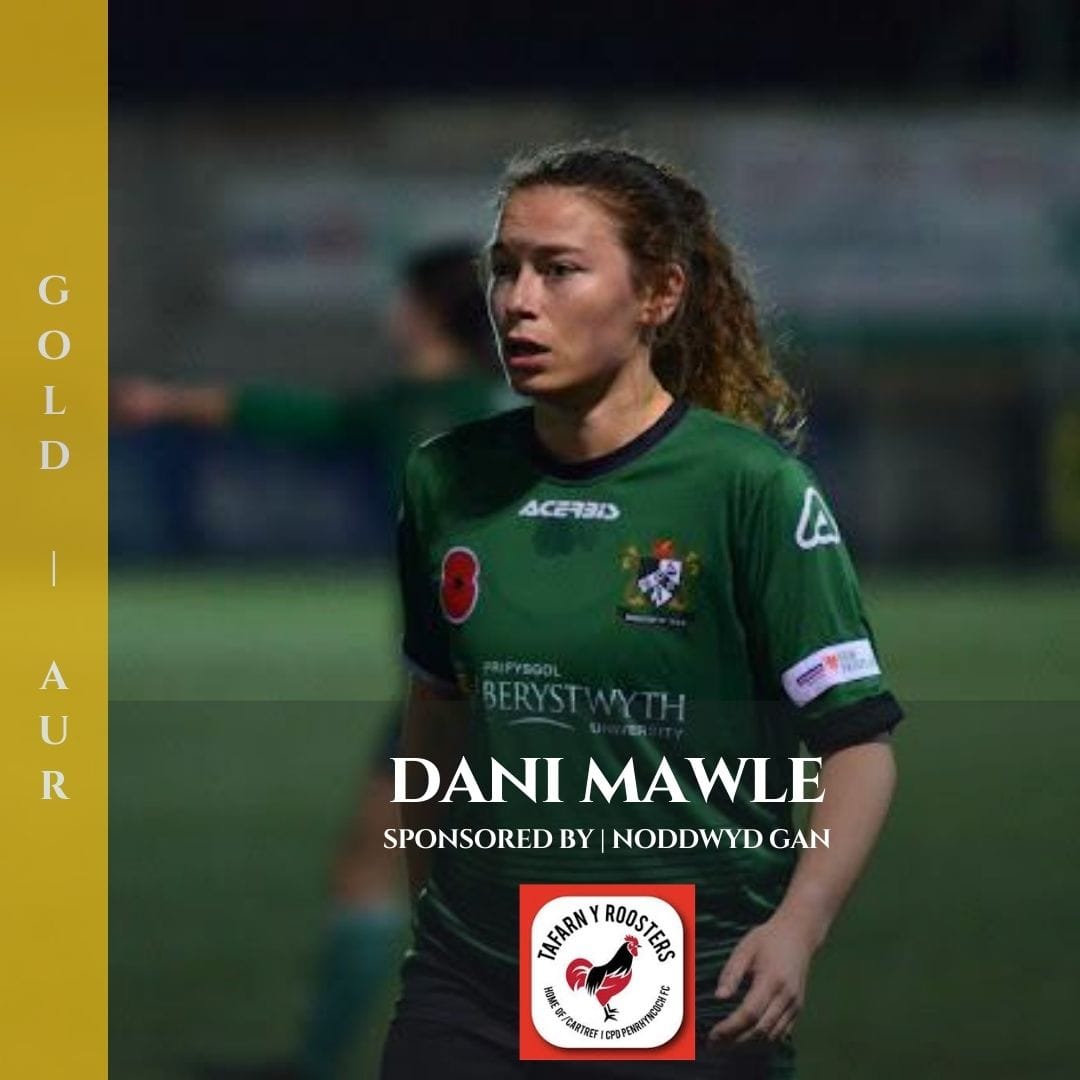 AberTownWomen's tweet image. 🟢 Player Sponsorship | Noddi Chwaraewr ⚫️ 

1️⃣3️⃣
We are pleased to announce that Dani Mawle has been sponsored by Tafarn Y Roosters for the 24/25 season. 

Thank you for your incredible support!

#ATWFC | 💚