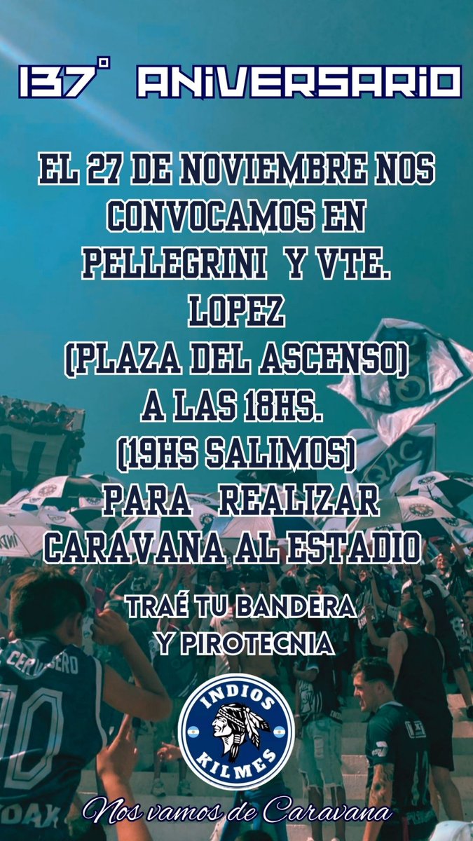 Indios Kilmes Oficial tweet media